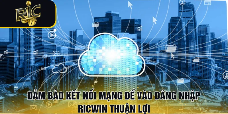 Đảm bảo kết nối mạng để vào đăng nhập RICWIN thuận lợi